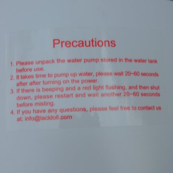 Lacidoll Ultrasonic Humidifier Model: LCDJSQ-J19 Take Capacity 4.2Gal/16L - Picture 8 of 16